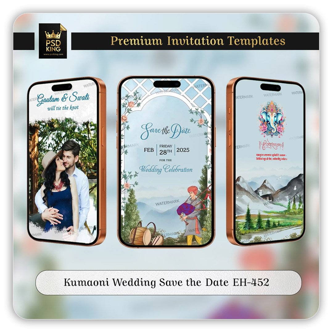 Kumaoni Wedding Save the Date EH-452
