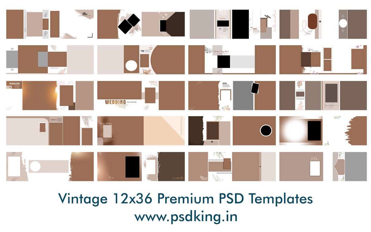 Vintage 12x36 Premium PSD Templates