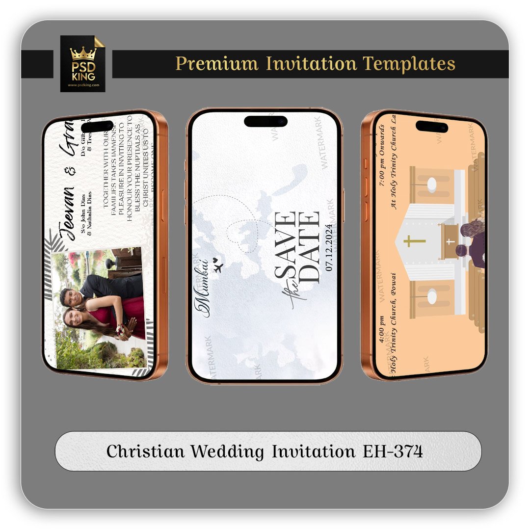 Christian Wedding Invitation EH-374