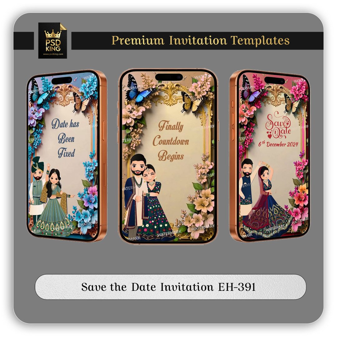 Save the Date Invitation EH-391