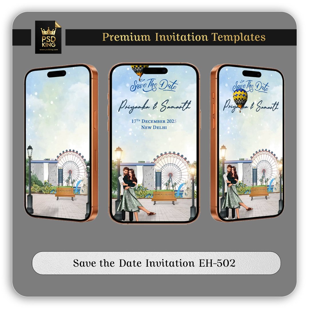 Save the Date Invitation EH-502