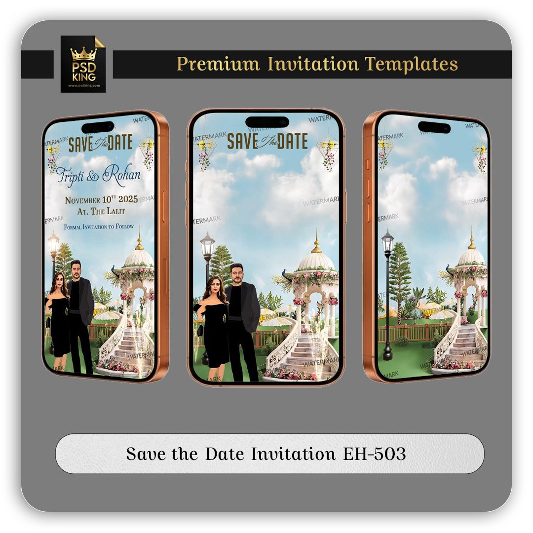 Save the Date Invitation EH-503