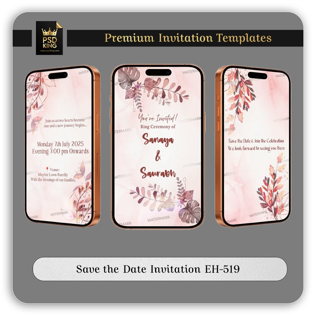 Save the Date Invitation EH-519