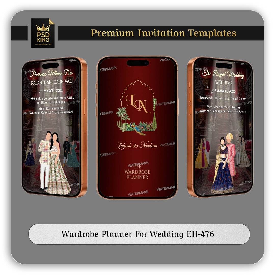 Wardrobe Planner For Wedding EH-476