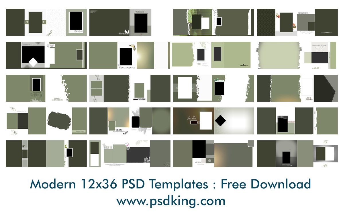 Modern 12x36 PSD Templates
