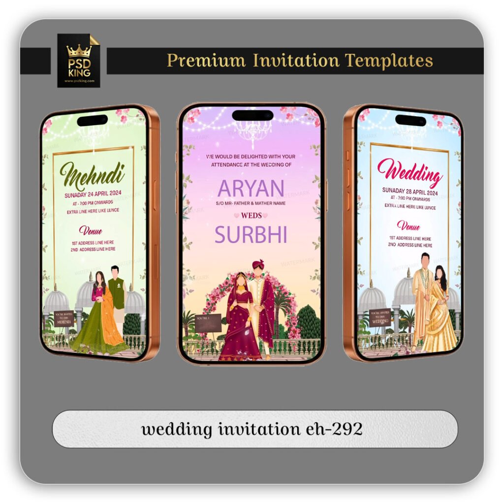 wedding invitation eh-292